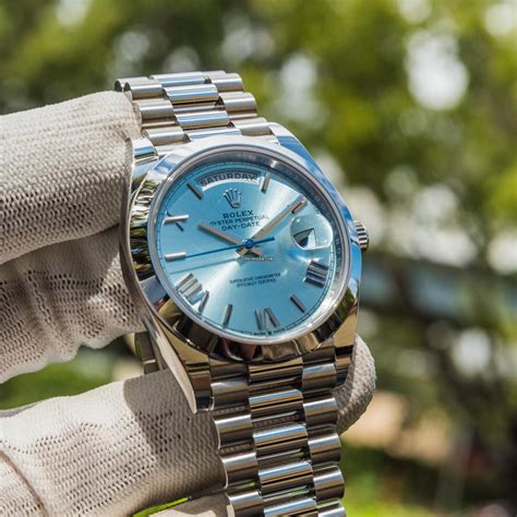 rolex day date ii ice blue dial|Rolex Day-Date 40 series.